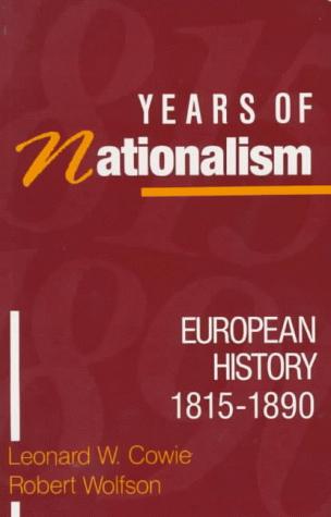 Cover for Years of Nationalism