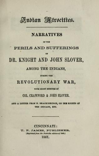 Cover for Indian atrocities