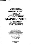 Cover for Mechanical behaviour and nuclear applications of stainless steel at elevated temperatures