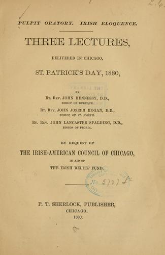 Cover for Pulpit oratory.