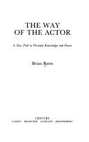Cover for The way of the actor