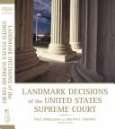 Cover for Landmark Decisions of the United States Supreme Court