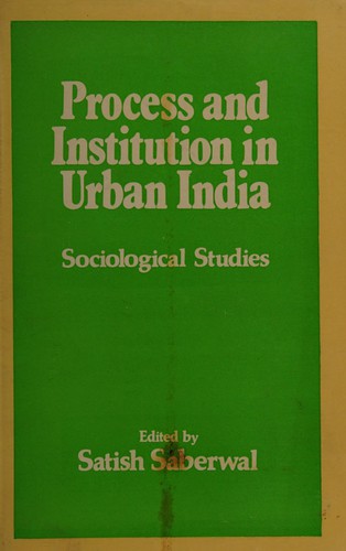Cover for Process and institution in urban India