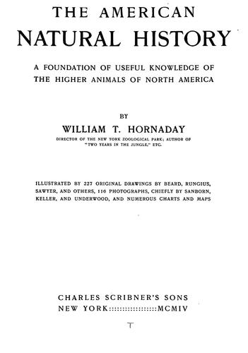 Cover for The American natural history