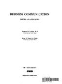 Cover for Business communication