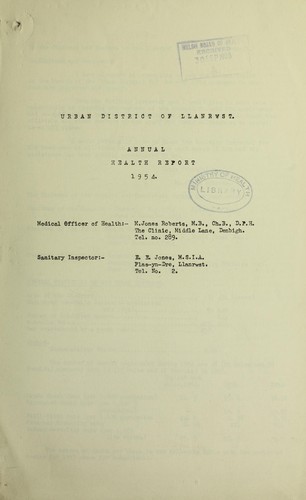 Cover for [Report 1954]
