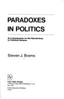 Cover for Paradoxes in politics