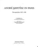Cover for Andre Kerterg in Paris