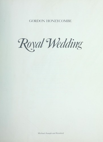 Cover for Royal Wedding
