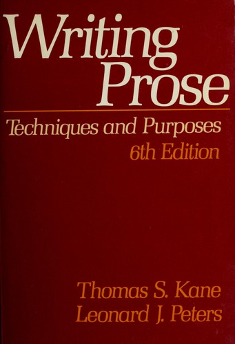 Cover for Writingprose