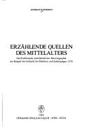 Cover for Erzählende Quellen des Mittelalters