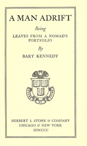 Cover for A man adrift