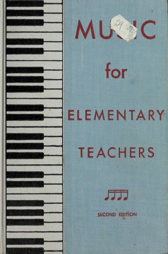 Cover for Music for elementary teachers.