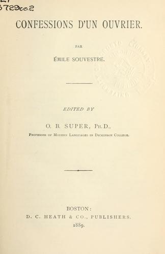 Cover for Confessions d'un ouvrier