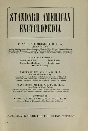 Cover for Standard American encyclopedia ...