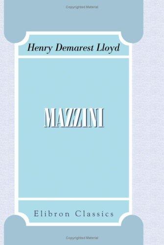 Cover for Mazzini