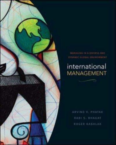 Cover for International Management