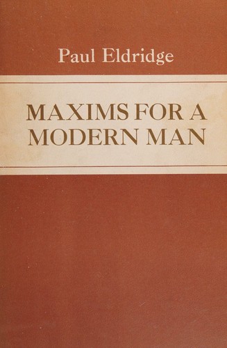 Cover for Maxims for a Modern Man