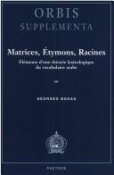 Cover for Matrices, étymons, racines