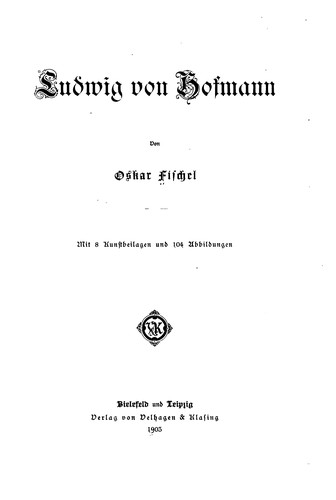 Cover for Ludwig von Hofmann