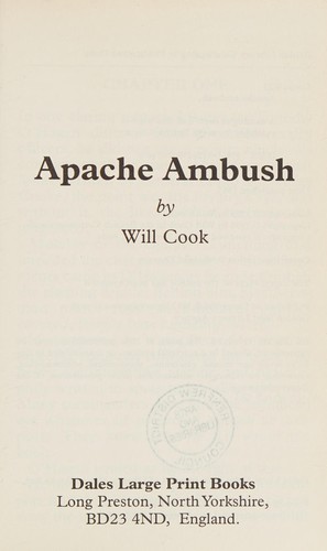 Cover for Apache ambush