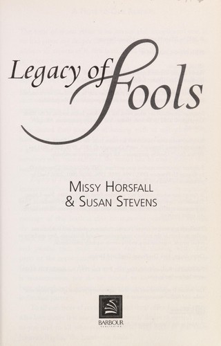 Cover for Legacy of fools