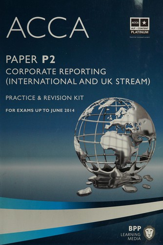 Cover for Corporate reporting (International and UK stream)