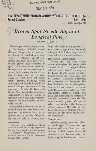 Cover for Brown-spot needle blight of longleaf pine