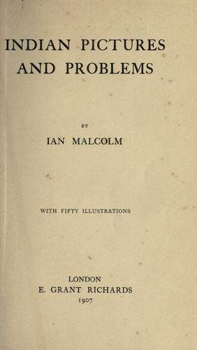 Cover for Indian pictures and problems.