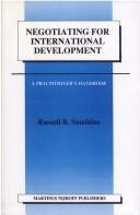 Cover for Negotiating for international development