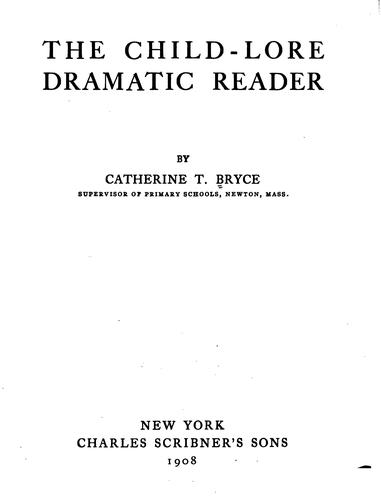 Cover for The child-lore dramatic reader