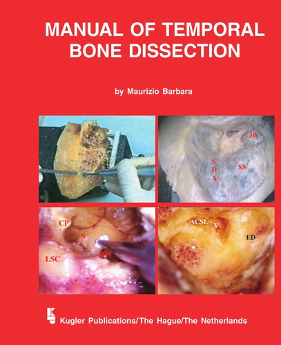 Cover for Manual of temporal bone dissection