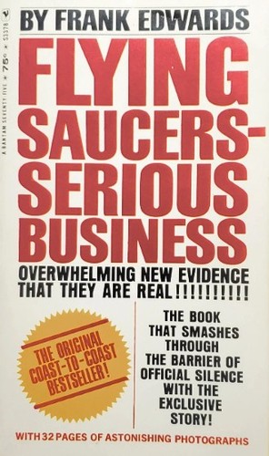 Cover for Flying saucers, serious business.