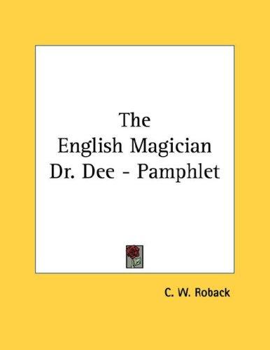 Cover for The English Magician Dr. Dee - Pamphlet