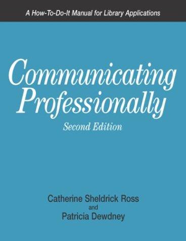 Cover for Communicating professionally