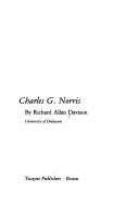 Cover for Charles G. Norris
