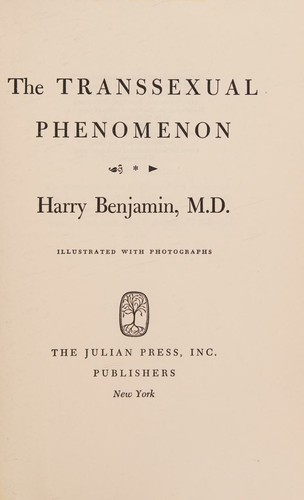 Cover for The transsexual phenomenon