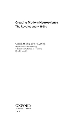 Cover for Creating modern neuroscience