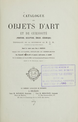 Cover for Objets d'art et de curiosité