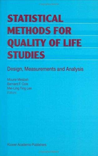Cover for Statistical Methods for Quality of Life Studies