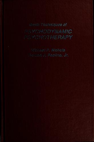 Cover for Basic techniques of psychodynamic psychotherapy