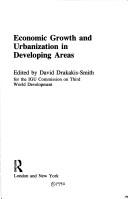 Cover for Economic growth and urbanization in developing areas