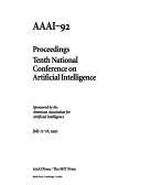 Cover for AAAI-92