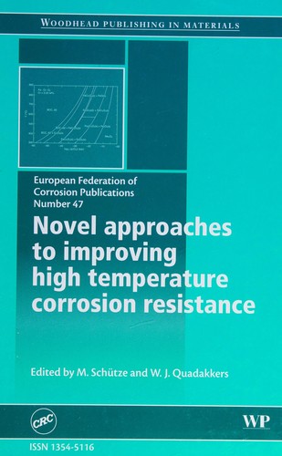 Cover for Novel Approaches to the Improvement of High Temperature Corrosion