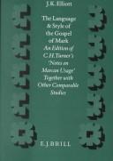 Cover for The language and style of the Gospel of Mark