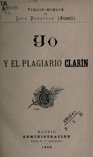Cover for Yo y el plagiario Clarín