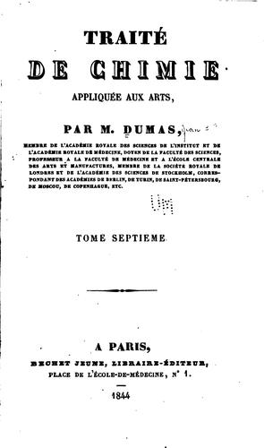 Cover for Traité de chimie appliquée aux arts