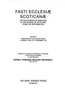 Cover for Fasti Ecclesiae Scoticanae