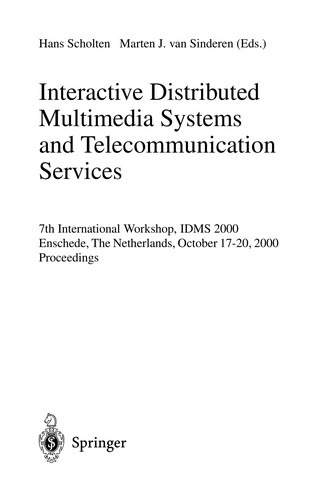 Cover for Interactive distributed multimedia systems and telecommunication services