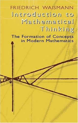 Cover for Introduction to mathematical thinking
